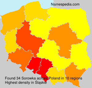Surname Sorowka in Poland