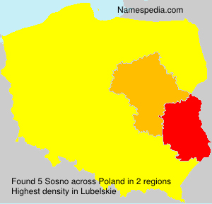 Surname Sosno in Poland
