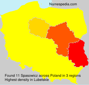 Surname Spasowicz in Poland