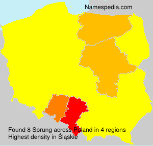 Surname Sprung in Poland