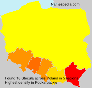 Surname Stecula in Poland