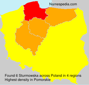 Surname Sturmowska in Poland