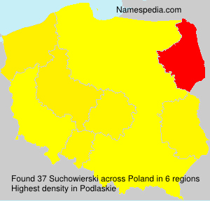 Surname Suchowierski in Poland