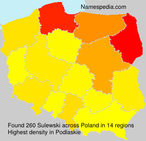 Surname Sulewski in Poland