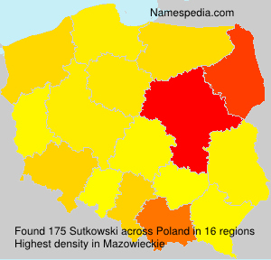 Surname Sutkowski in Poland
