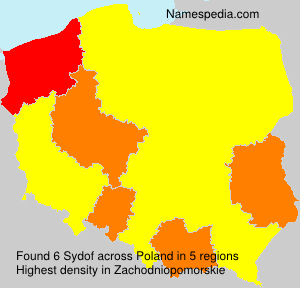 Surname Sydof in Poland