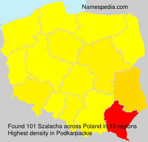 Surname Szalacha in Poland