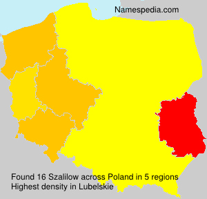 Surname Szalilow in Poland