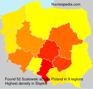 Surname Szalowski in Poland
