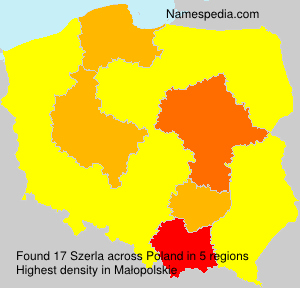 Surname Szerla in Poland