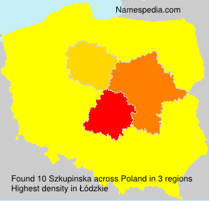 Surname Szkupinska in Poland