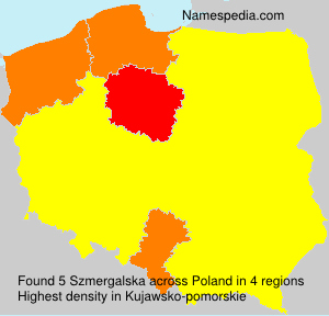 Surname Szmergalska in Poland