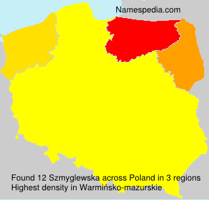 Surname Szmyglewska in Poland