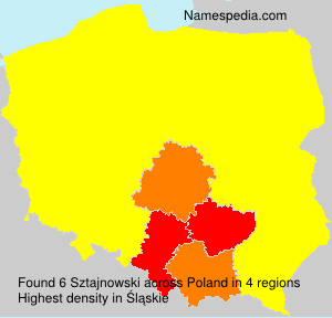 Surname Sztajnowski in Poland