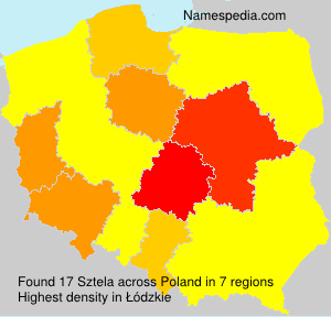 Surname Sztela in Poland