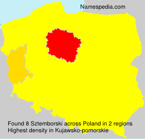 Surname Sztemborski in Poland