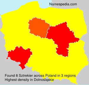 Surname Sztrekier in Poland