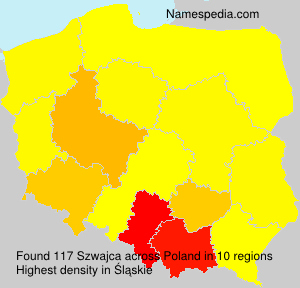 Surname Szwajca in Poland