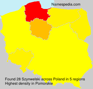 Surname Szynwelski in Poland