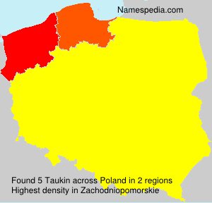 Surname Taukin in Poland