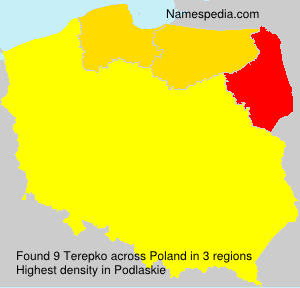 Surname Terepko in Poland