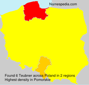 Surname Teubner in Poland