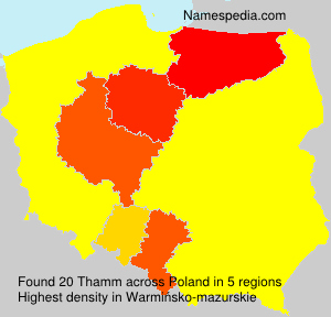 Surname Thamm in Poland
