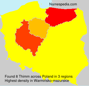 Surname Thimm in Poland