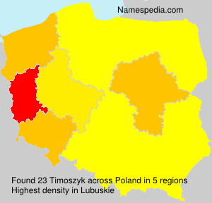 Surname Timoszyk in Poland