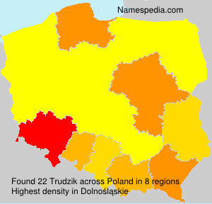 Surname Trudzik in Poland