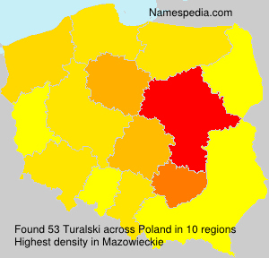 Surname Turalski in Poland