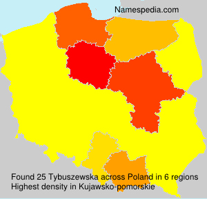 Surname Tybuszewska in Poland