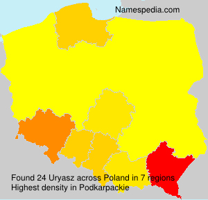 Surname Uryasz in Poland