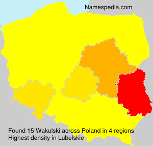 Surname Wakulski in Poland