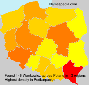 Surname Wankowicz in Poland