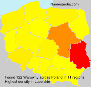 Surname Warowny in Poland