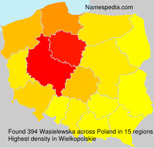 Surname Wasielewska in Poland