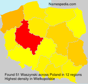 Surname Waszynski in Poland