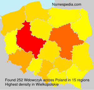 Surname Wdowczyk in Poland