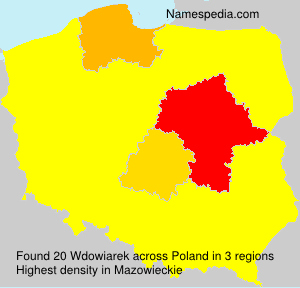 Surname Wdowiarek in Poland