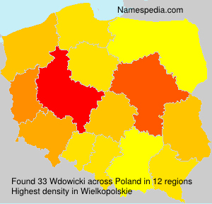 Surname Wdowicki in Poland