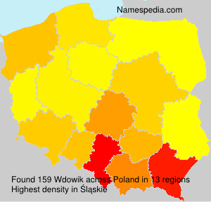 Surname Wdowik in Poland