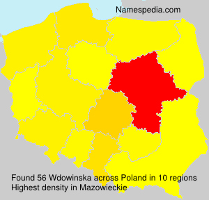 Surname Wdowinska in Poland