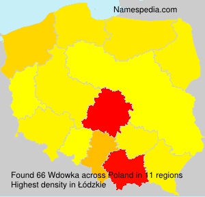 Surname Wdowka in Poland
