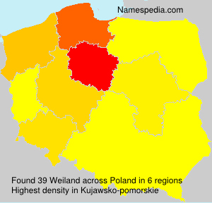 Surname Weiland in Poland