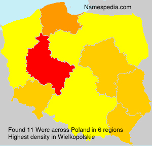 Surname Werc in Poland