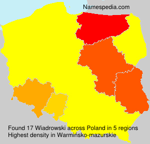 Surname Wiadrowski in Poland