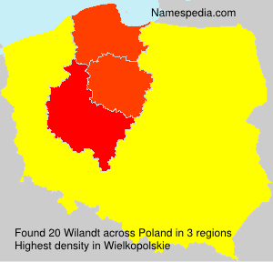 Surname Wilandt in Poland
