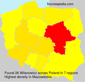 Surname Wilanowicz in Poland