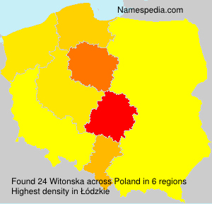 Surname Witonska in Poland